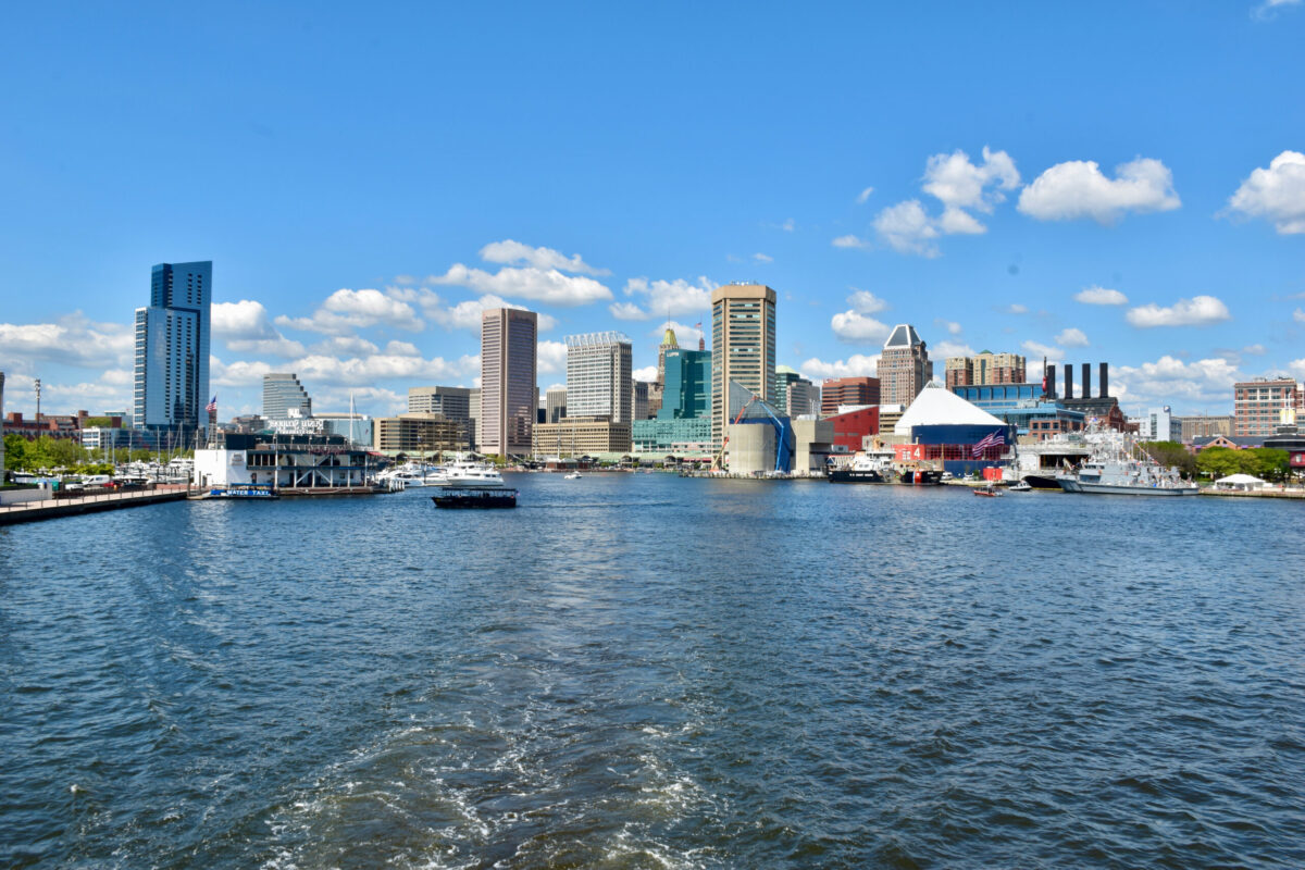 Views of Baltimore Inner Harbor from Inner Harbor Spirit