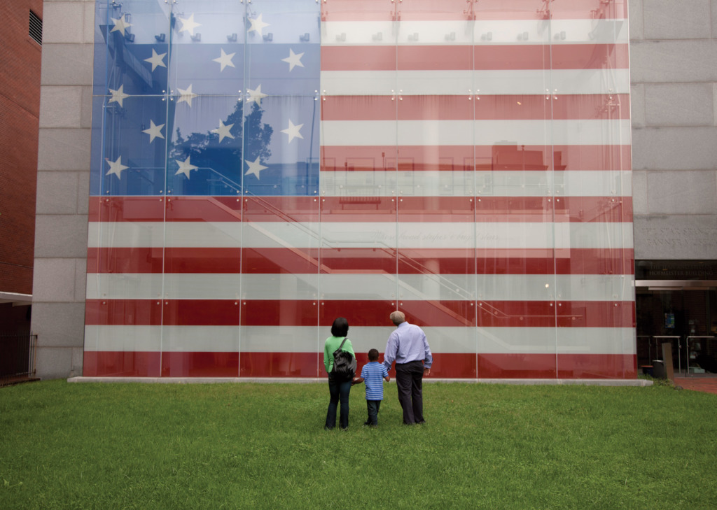 Ken Stanek A family enjoying the Star-Spangled Banner Flag House.