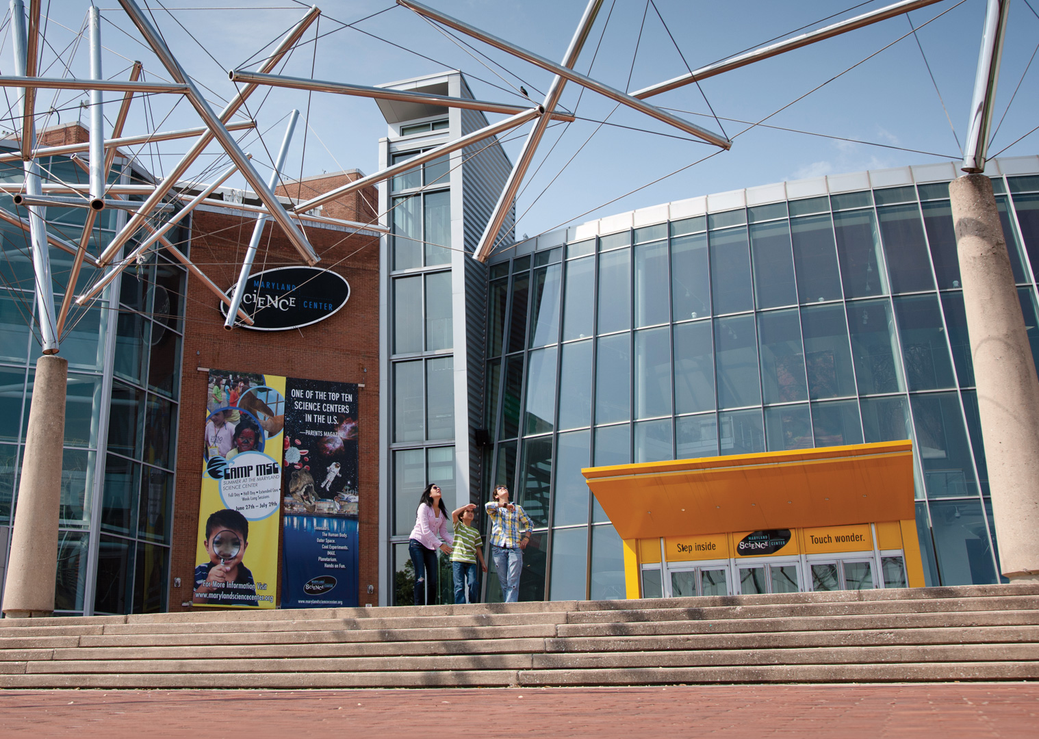 Exterior of The Maryland Science Center in Baltimore.