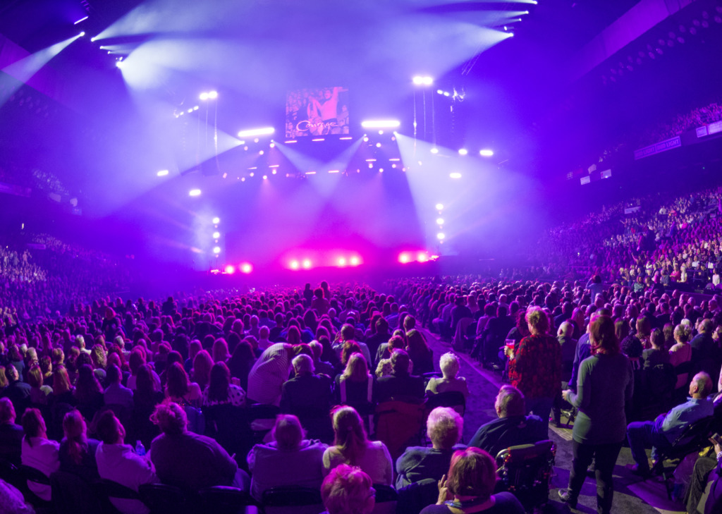 Royal Farms Arena/Chris Keegan Interior of arena during a concert.