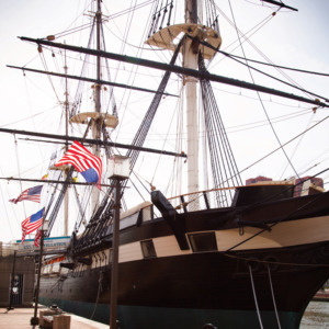 Justin Tsucalas The USS Constellation, part of Historic Ships in Baltimore.