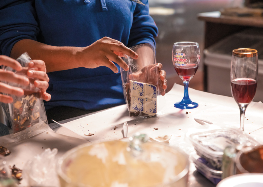 Justin Tsucalas Brittle making class at Natasha's Just Brittle