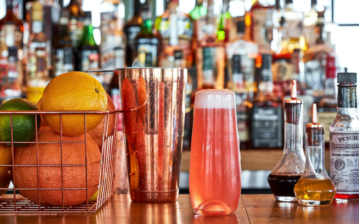 Cocktails at Topside Bar in Baltimore.