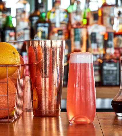 Cocktails at Topside Bar in Baltimore.