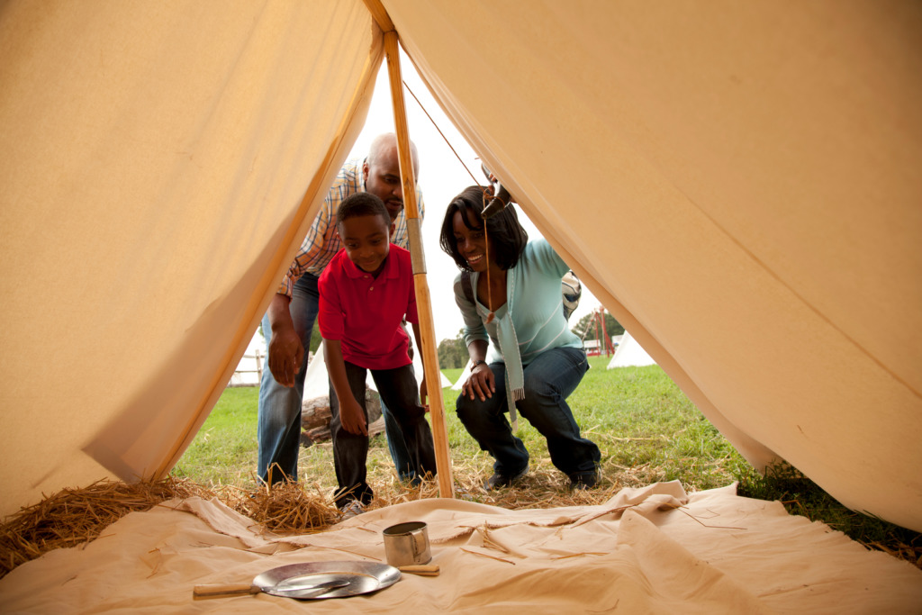 Family in Fort McHenry