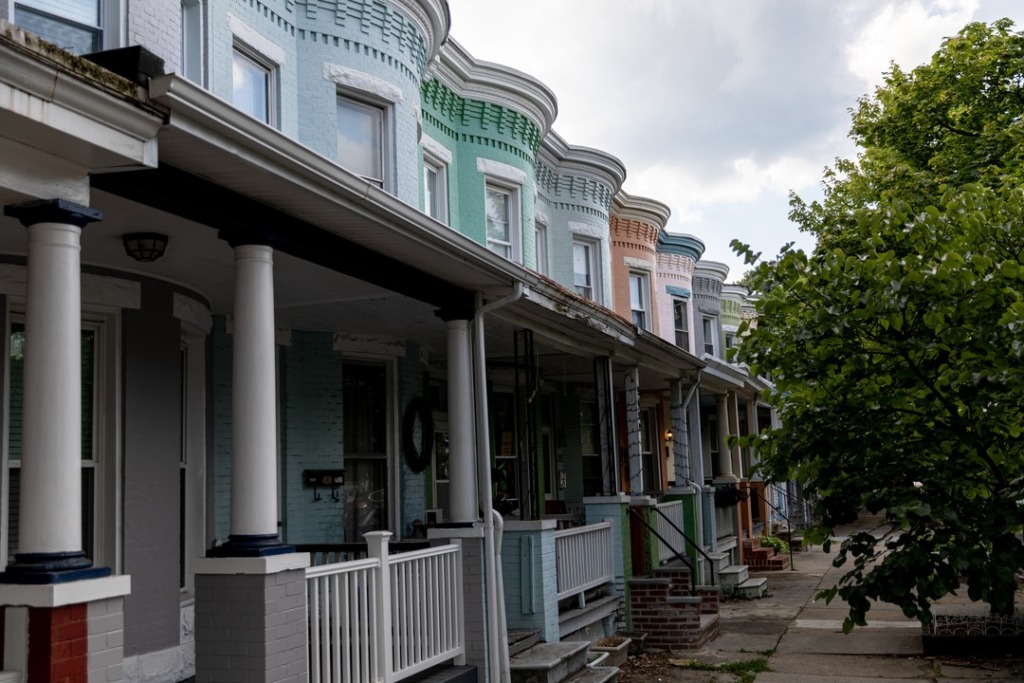 Row homes in Remington